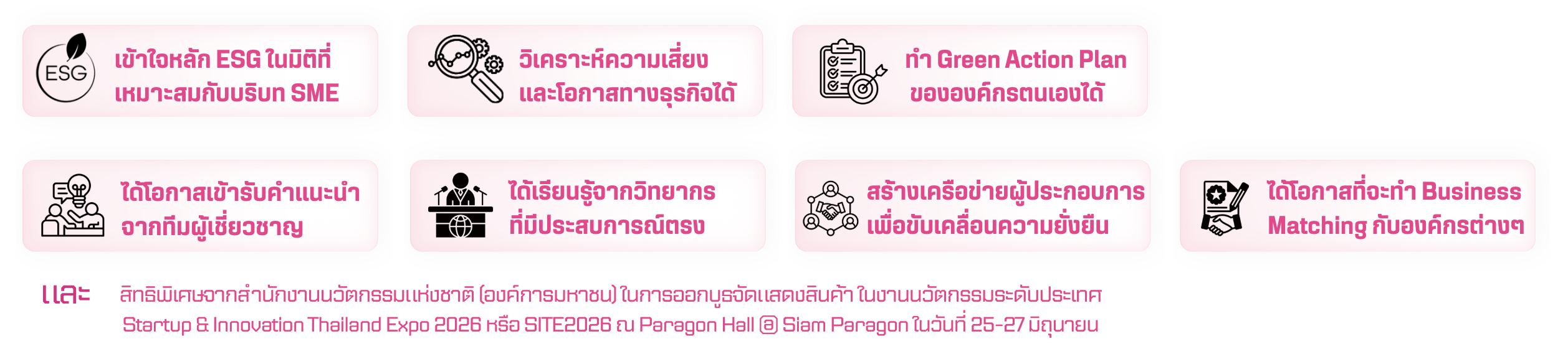 สิ่งที่จะได้รับจากการร่วมโครงการ